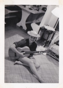 sue with guitar